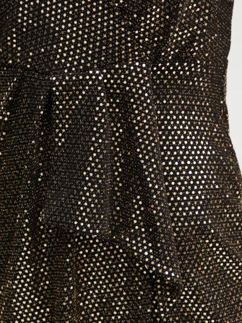 Morgan sukienka RSTELLA kolor złoty mini rozkloszowana RSTELLA