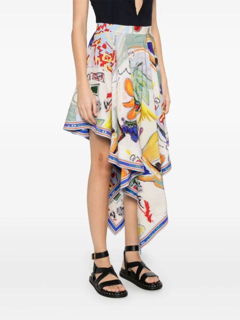 ALEMAIS La Charrasca midi skirt - Blue