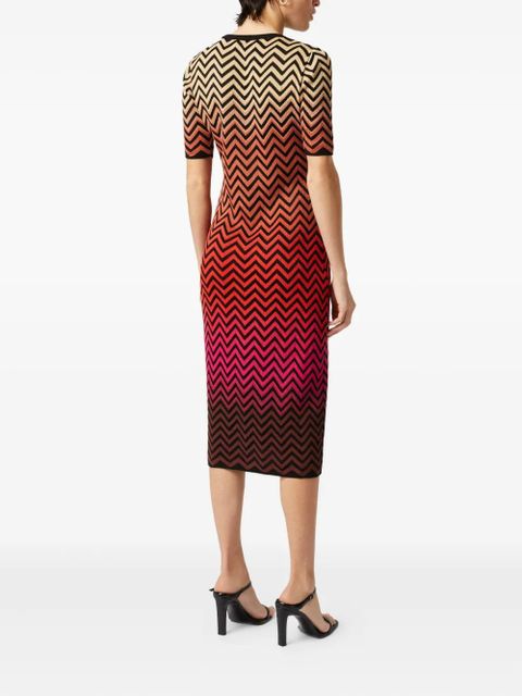 Missoni zigzag-pattern midi dress - Black