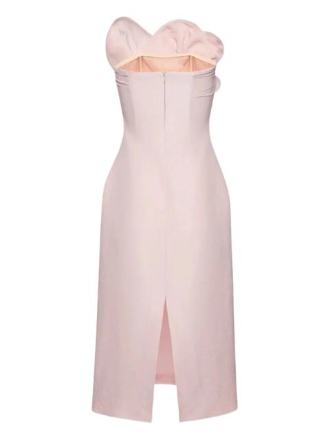 Magda Butrym ruffled strapless dress - Pink