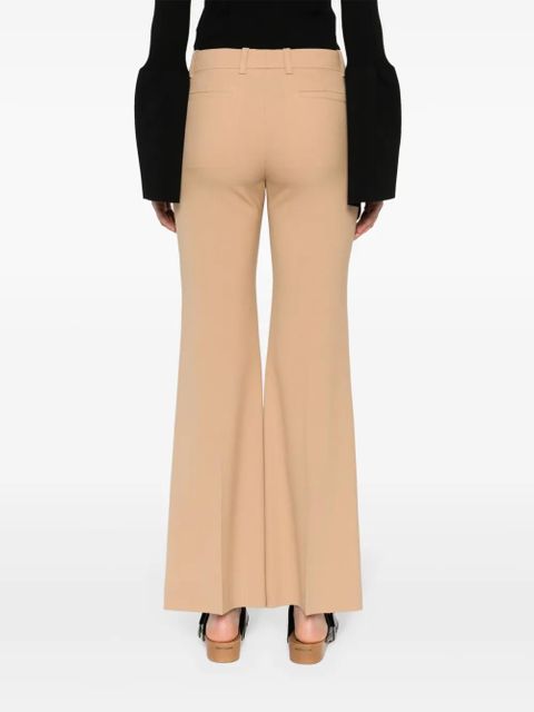 Chloé wool-blend flared trousers - Neutrals