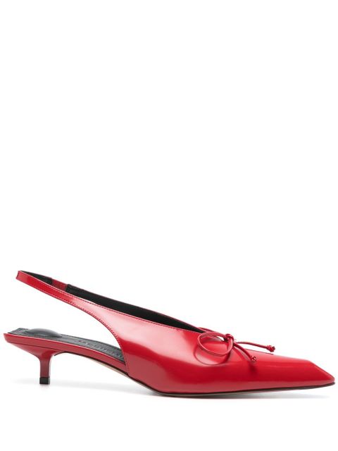 Jacquemus 35mm Cubisto slingback - Red - zdjęcie produktu nr 1