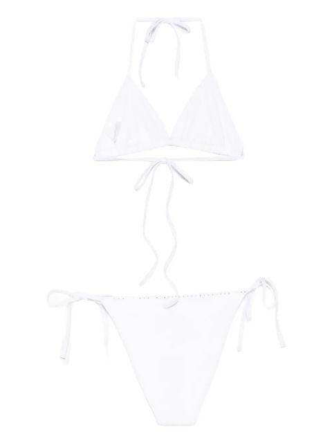 Hunza G Gina Swarovski® crystal-embellished bikini set - White - zdjęcie produktu nr 2