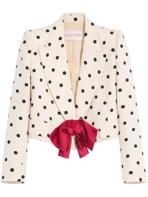 Valentino Garavani Plusdepois-print blazer - Neutrals