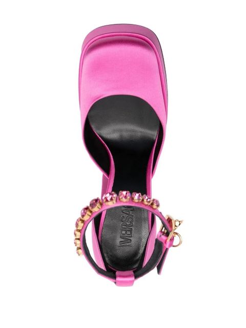 Versace Medusa Aevitas crystal-embellished pumps - Pink