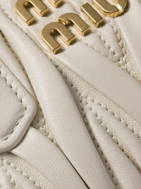 Miu Miu Arcadie matelassé mini bag - White