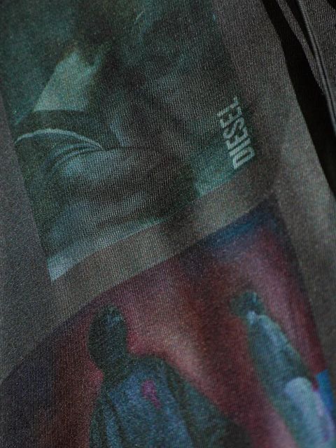 Diesel T-Ammy-S1 tie-shoulder top - Grey