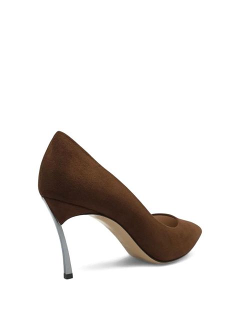 Casadei 90mm Samurai Blade pumps - Brown