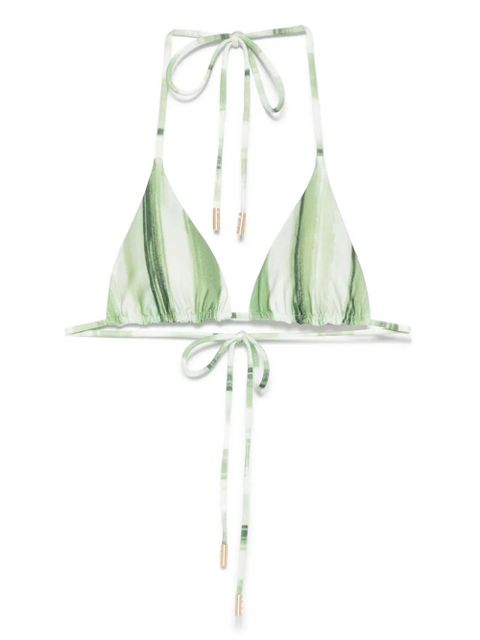 Cult Gaia triangle-cup bikini top - Green - zdjęcie produktu nr 1