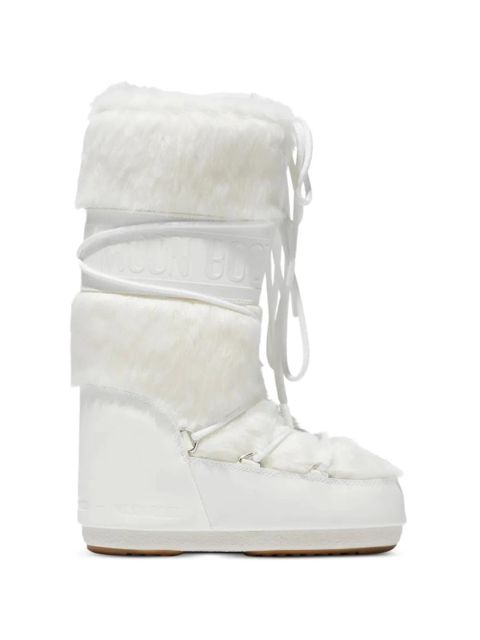 Moon Boot faux-fur logo boots - White - zdjęcie produktu nr 1