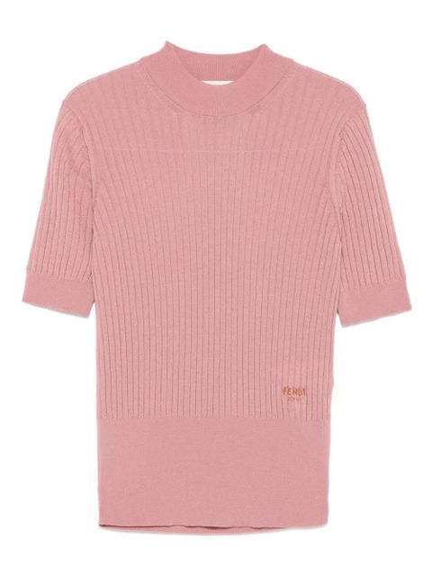 FENDI wool blend T-shirt - Pink - zdjęcie produktu nr 1