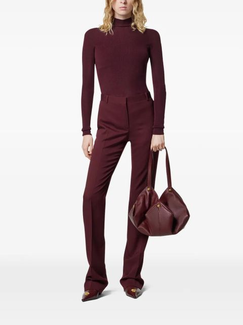 Versace Protea leather shoulder bag - Red