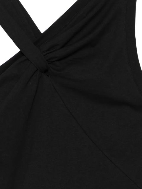 SOLOTRE twisted-strap top - Black