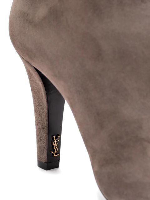Saint Laurent suede ankle boots - Grey