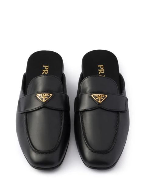 Prada leather mules - Black