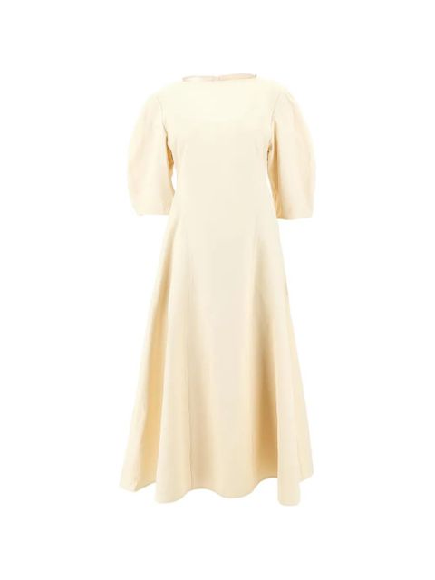 Jil Sander linen midi dress - Neutrals - zdjęcie produktu nr 1