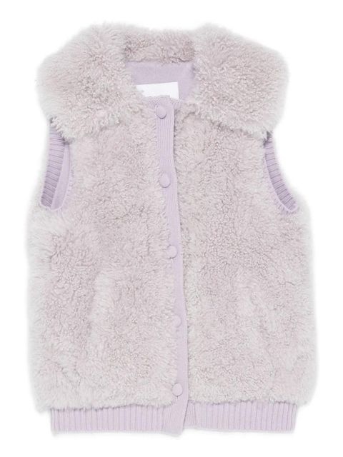 Yves Salomon textured gilet - Purple - zdjęcie produktu nr 1