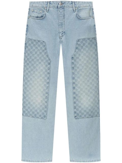 MISBHV monogram-pattern jeans - Blue - zdjęcie produktu nr 1