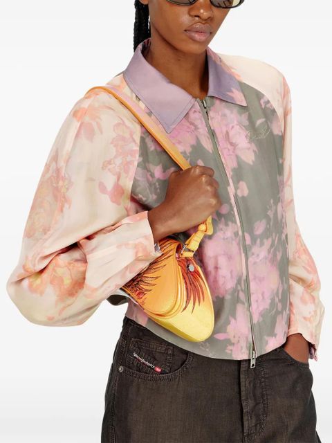 Diesel floral-print bomber jacket - Neutrals