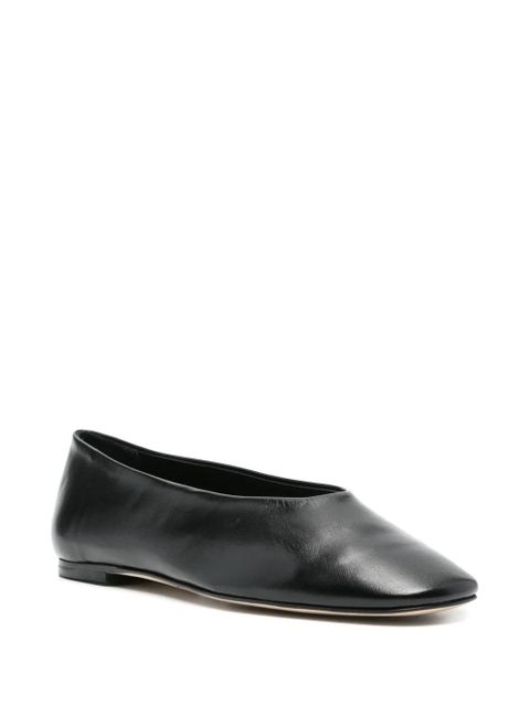 Aeyde Kirsten leather flat - Black