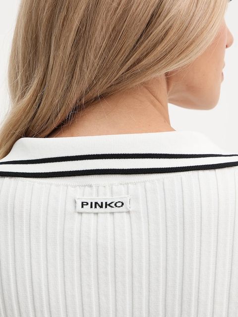 Pinko sweter damski kolor biały lekki 105418 A2PS