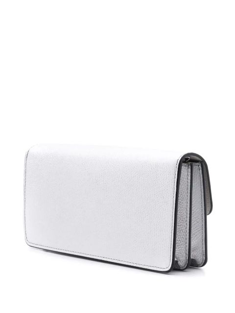 Valentino Garavani VLogo Signature metallic wallet-on-chain - Silver