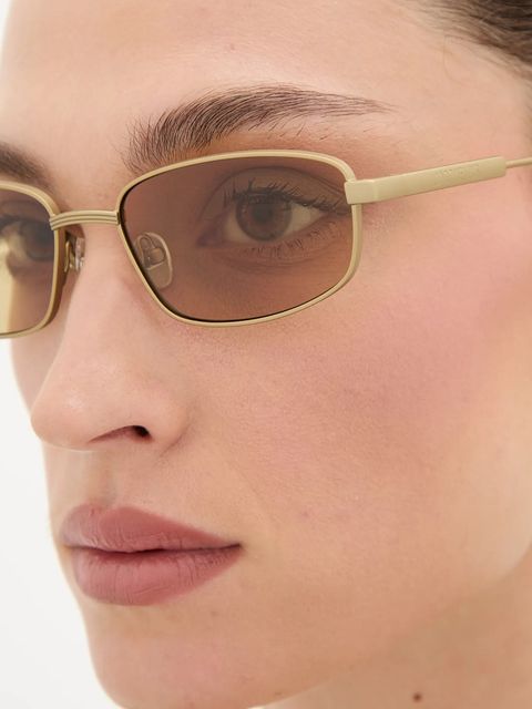 Jacquemus okulary przeciwsłoneczne SERA kolor złoty JAC121C1SUN