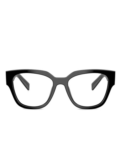 Prada Eyewear round cat-eye glasses - Black - zdjęcie produktu nr 1