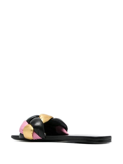 Miu Miu woven flat sandals - Black