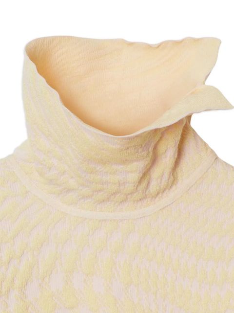 Burberry warped houndstooth jacquard jumper - Neutrals