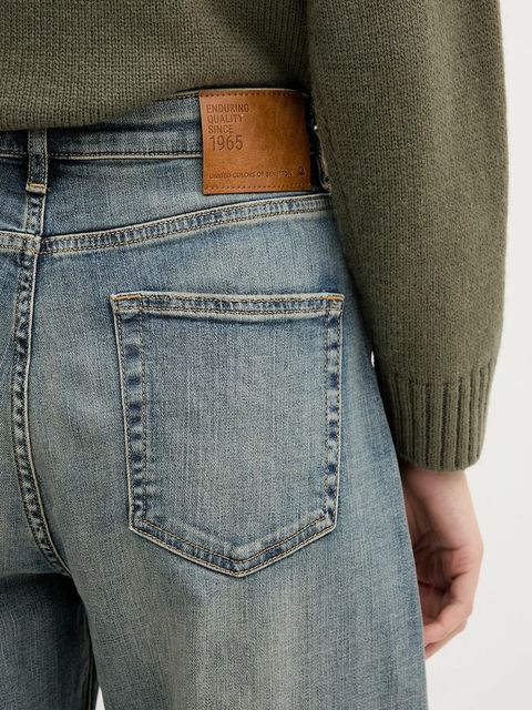 United Colors of Benetton jeansy damskie kolor niebieski 44NMDF0AL