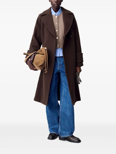 Claudie Pierlot belted double-breasted coat - Brown - zdjęcie produktu nr 2