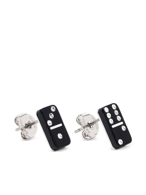 Marc Jacobs domino stud earrings - Black