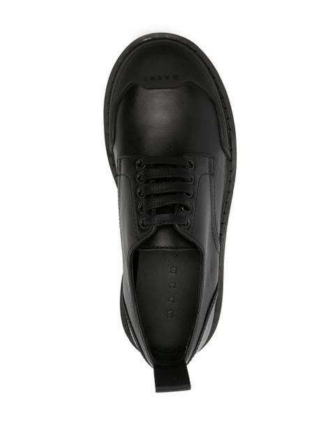 Marni logo-tab lace-up derby shoes - Black - zdjęcie produktu nr 2