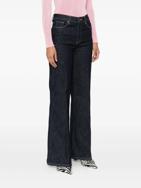 Self-Portrait flared jeans - Blue