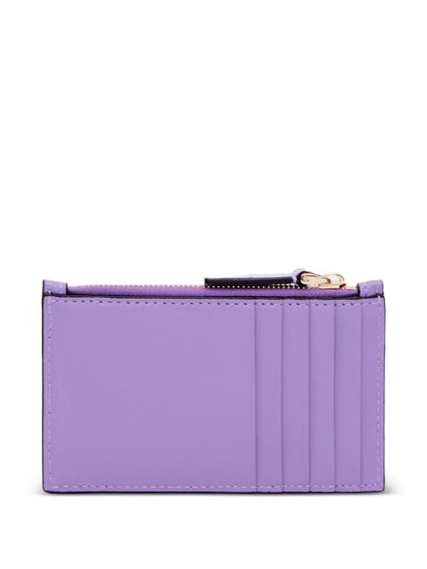 Valentino Garavani VLogo Walk zip card holder in nappa - Purple - zdjęcie produktu nr 2
