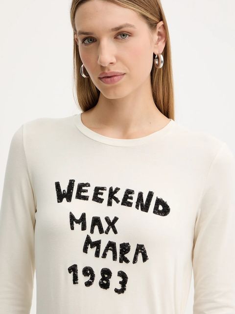 Weekend Max Mara longsleeve RENOIR kolor beżowy 2525946032600