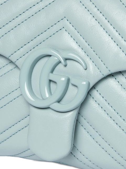 Gucci small GG Marmont matelassé shoulder bag - Blue