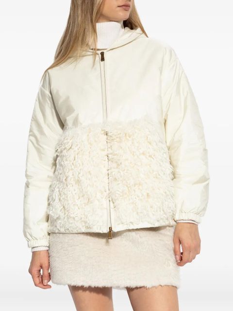 Moncler hooded zip-up jacket - Neutrals