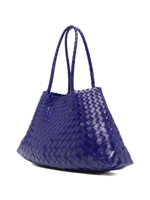 DRAGON DIFFUSION Santa Croce woven tote bag - Purple