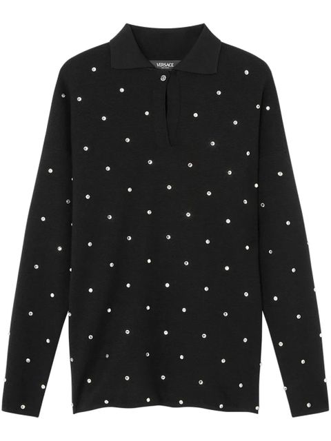 Versace Cielo Stellato polo sweater - Black - zdjęcie produktu nr 1