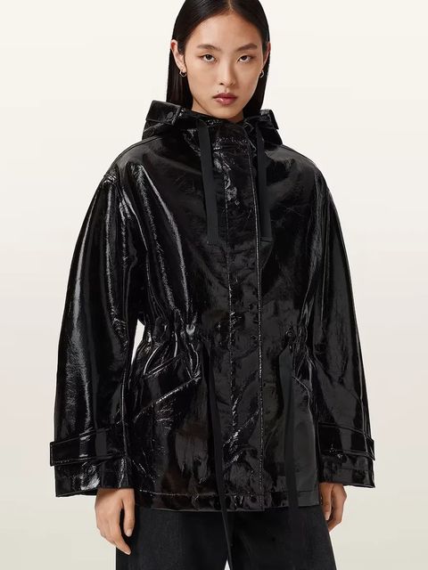 AllSaints kurtka KELSIE kolor czarny przejściowa W130OD