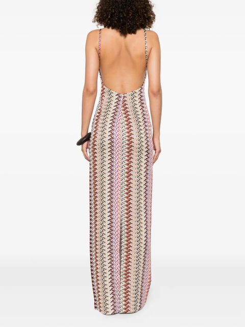 Missoni open-back maxi dress - Red