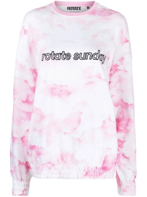 ROTATE BIRGER CHRISTENSEN Sunday tie-dye sweatshirt - Pink - zdjęcie produktu nr 1