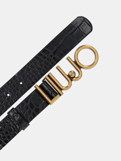 Liu Jo pasek damski kolor czarny AA5233 E0983