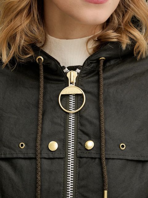 Barbour kurtka bawełniana Aberford kolor zielony przejściowa LWX1520