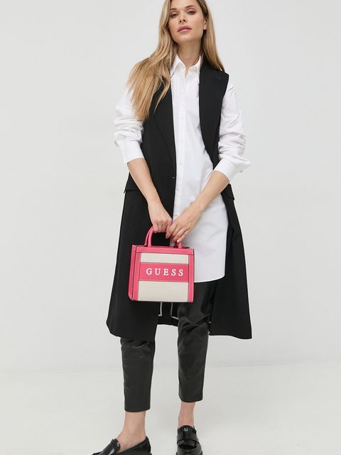 Karl Lagerfeld kamizelka kolor czarny dwurzędowa - zdjęcie produktu nr 1