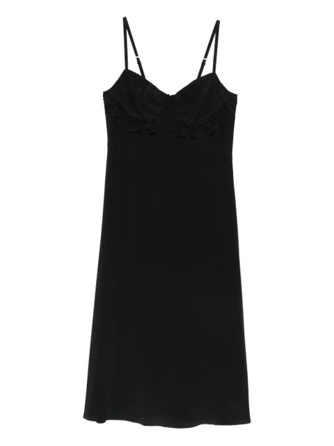 Simone Rocha ruffled midi dress - Black - zdjęcie produktu nr 1