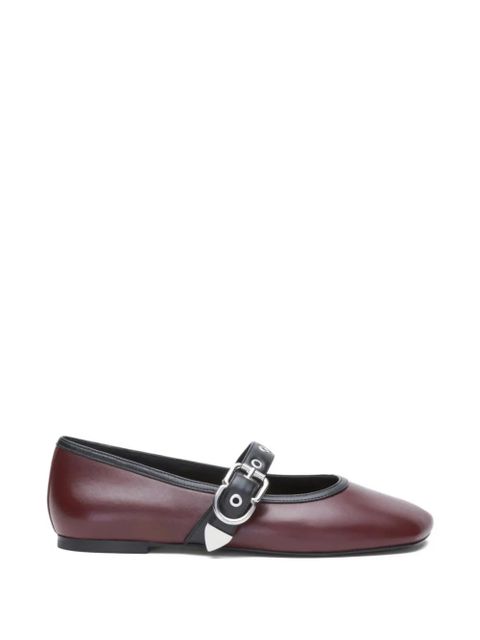 3.1 Phillip Lim Mary Jane buckle strap flats - Red - zdjęcie produktu nr 1