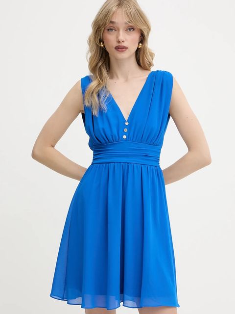 Morgan sukienka kolor niebieski mini rozkloszowana RIA - zdjęcie produktu nr 1